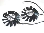 Power Logic PLD08010S12HH 12V 0.35A 4 Wires 4 Pins Crooked Blade-top Vga Fan MSI GTX570 R6850 GTX460 HD7850 R6790 7950 Graphics Card Cooler