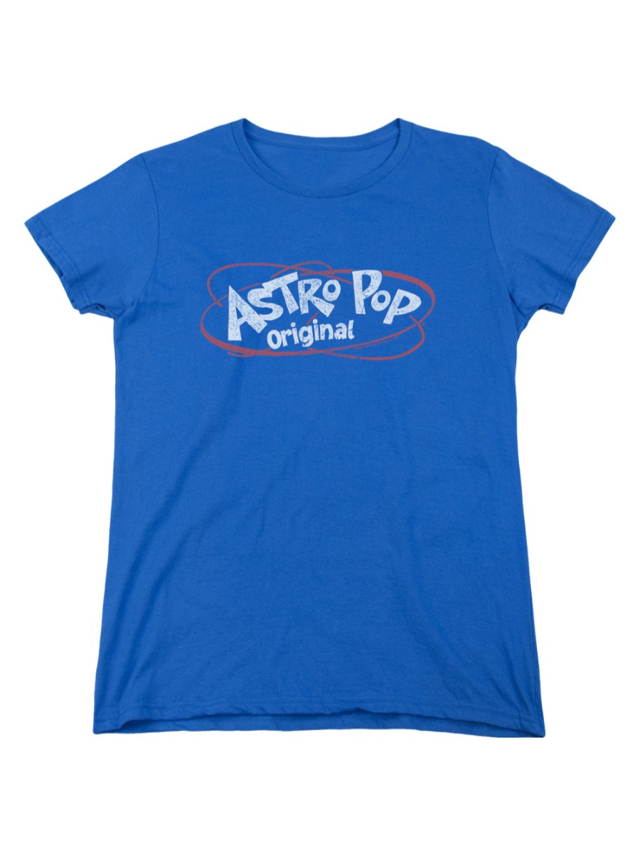 Astro Pop 1960's Rocket Pop Candy Vintage Logo Rings Women's T-Shirt Tee