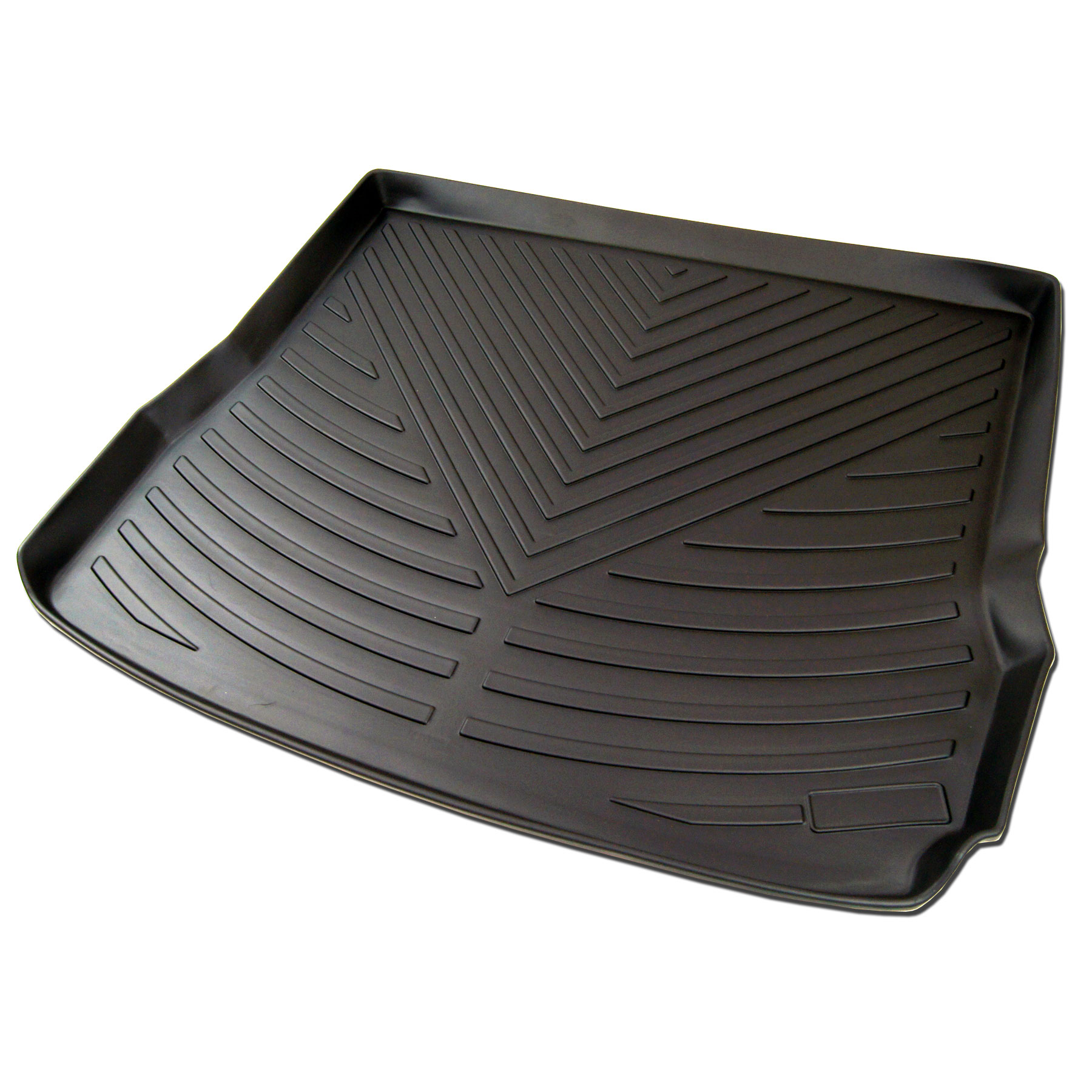TuningPros CLTM-008 Custom Fit Black Trunk Floor Mat for 2009-2017 Audi Q5 - 1 Pcs Set Cargo Liner Audi Q5 09 10 11 12 13 14 15 16 17