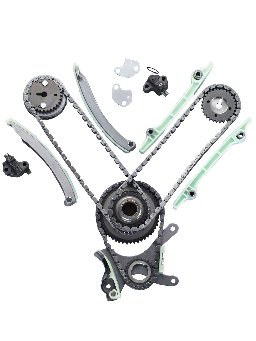 Timing Chain Kit Compatible with 1999-2004 Jeep Grand Cherokee 4.7L V8 Replacement for 9-3443, 9-0393S, KT-4001S, 3-393S
