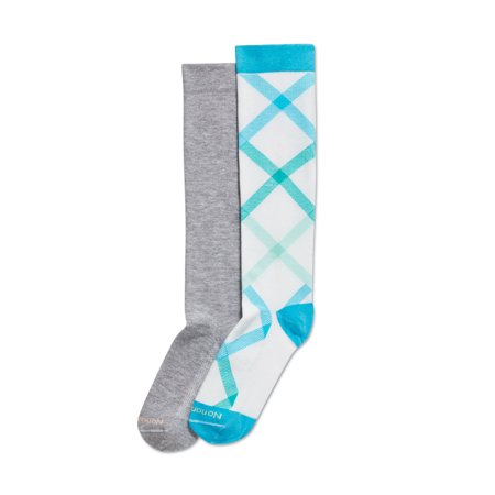 Ombre Argyle Compression Knee High 2 Pair Pack (6858)