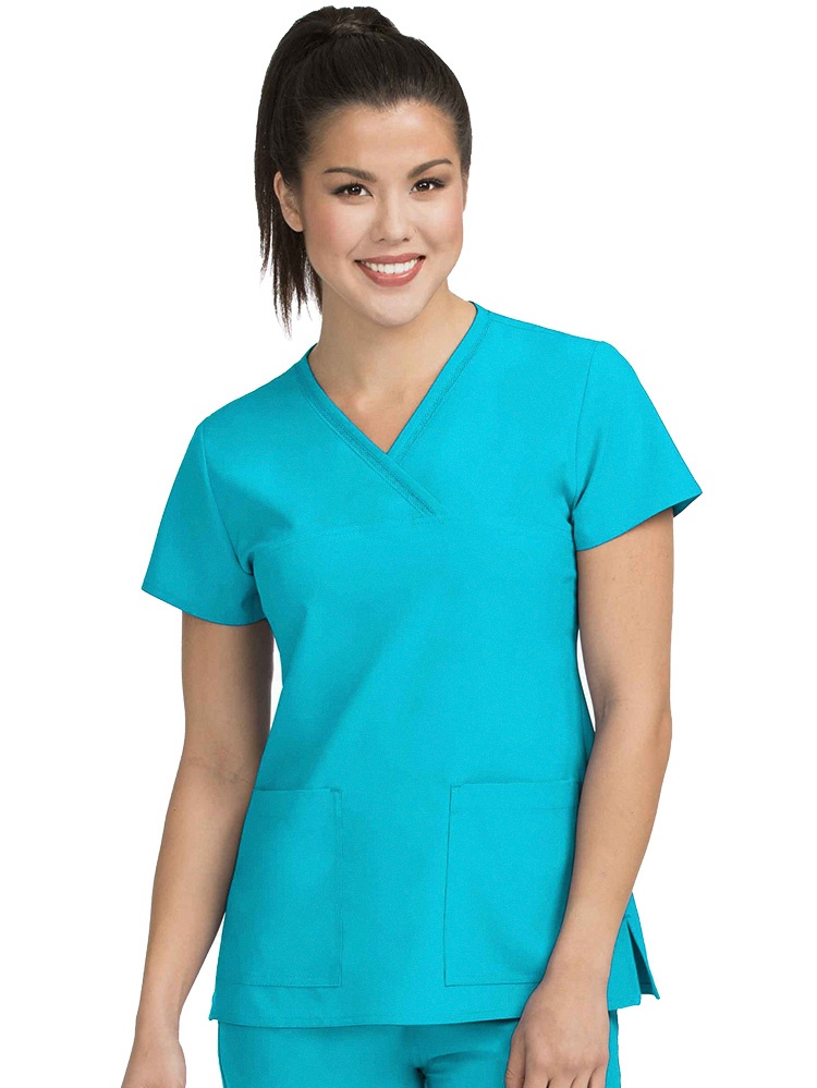 Activate by Med Couture Women's 8532 Mesh Fluid Scrub Top -NEW-FREE SHIP