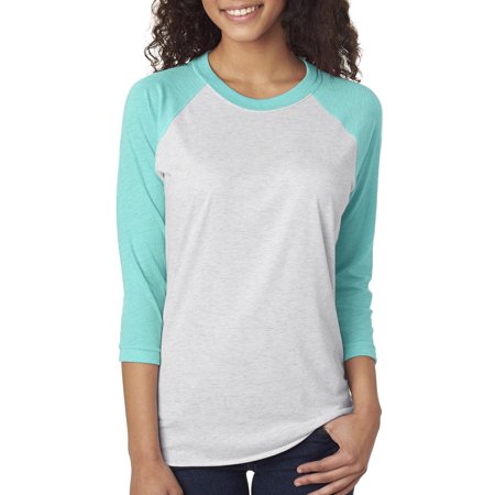 Next Level Active Apparel Unisex Tri-Blend 3/4-Sleeve Raglan - 6051