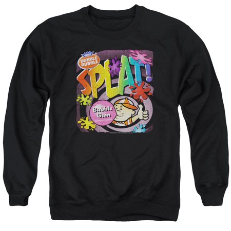 Dubble Bubble Nostalgic Candy Splat Gum Adult Crewneck Sweatshirt