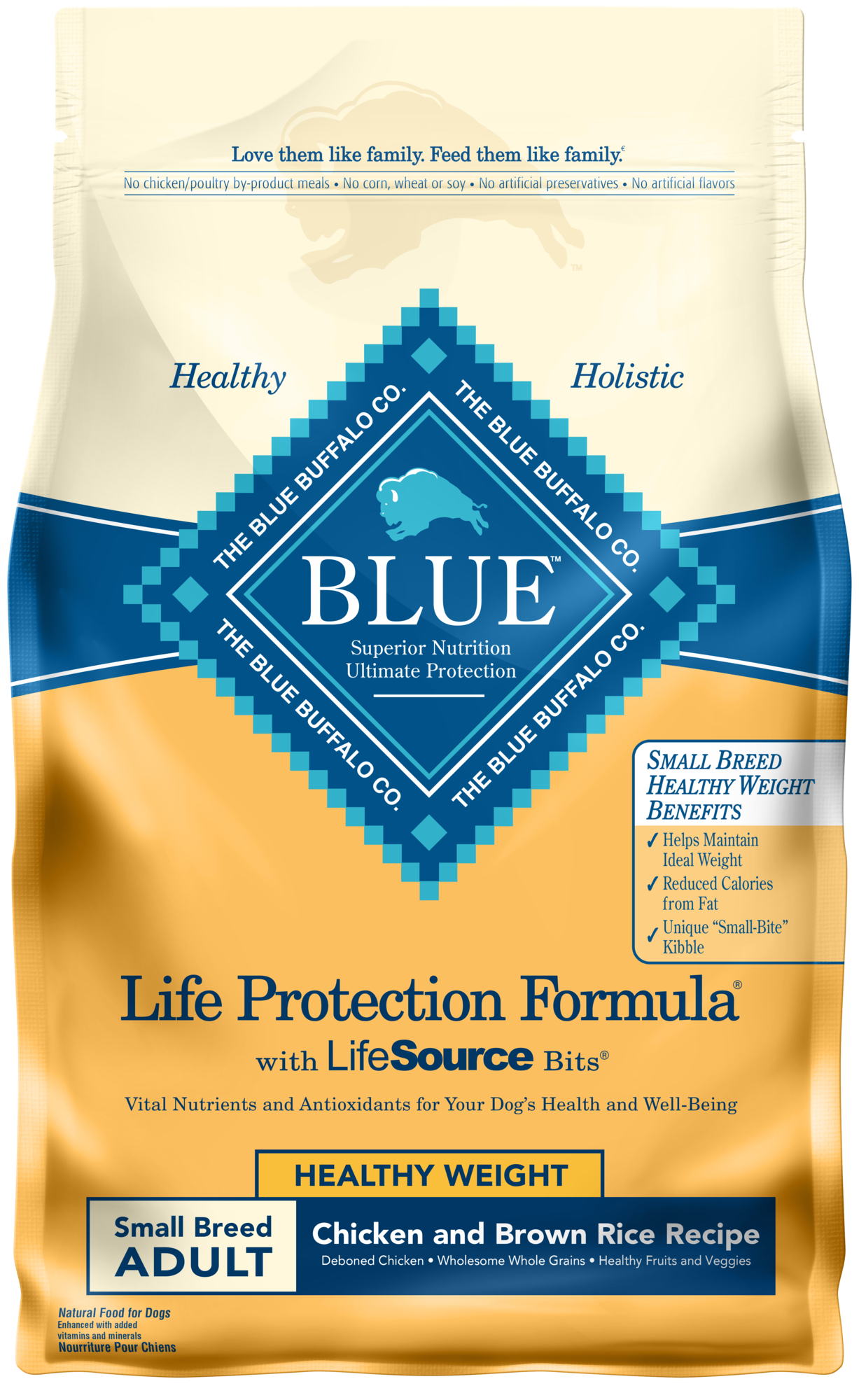 Blue Buffalo Life Protection Formula Adult Chicken and Brown Rice Dry Dog Food 5 Lb