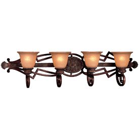 Minka Lavery Lighting 5954-126 4 Light Bath in Belcaro Walnut Finish