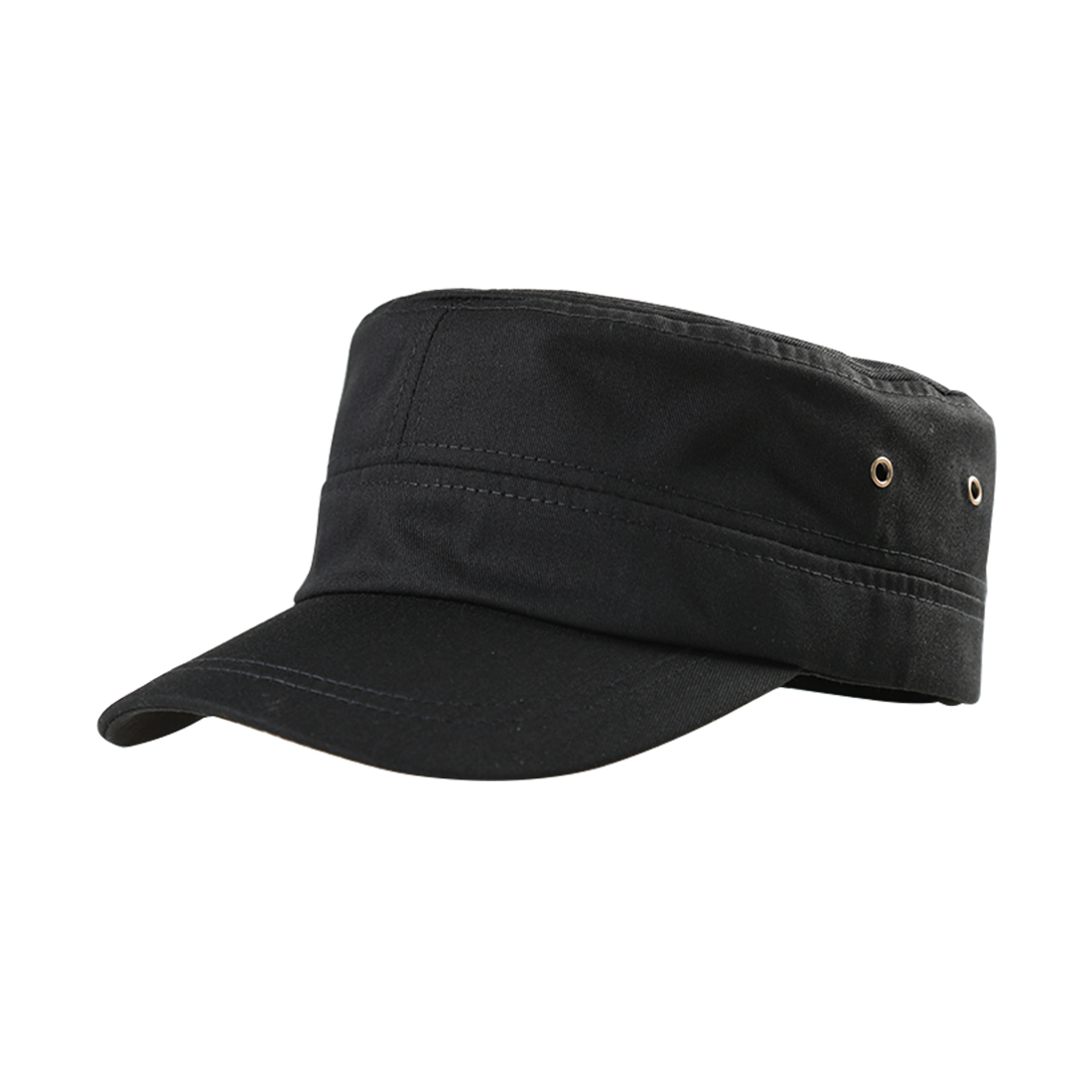 Allegra K Unisex Flat Peaked Baseball Adjustable Solid Cadet Cap