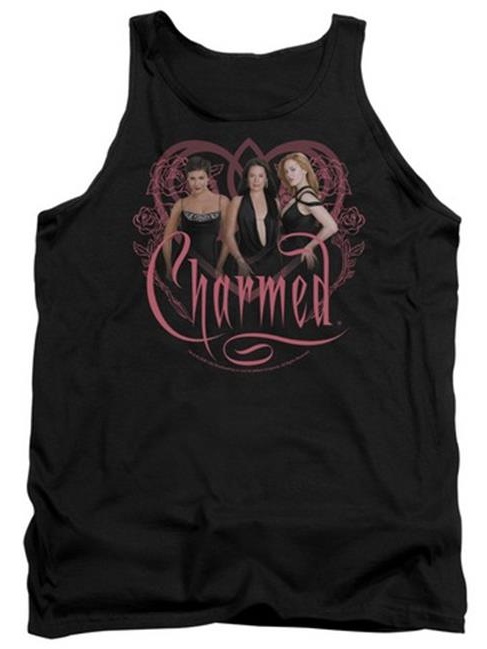 Trevco Charmed-Charmed Girls - Adult Tank Top - Black- Small