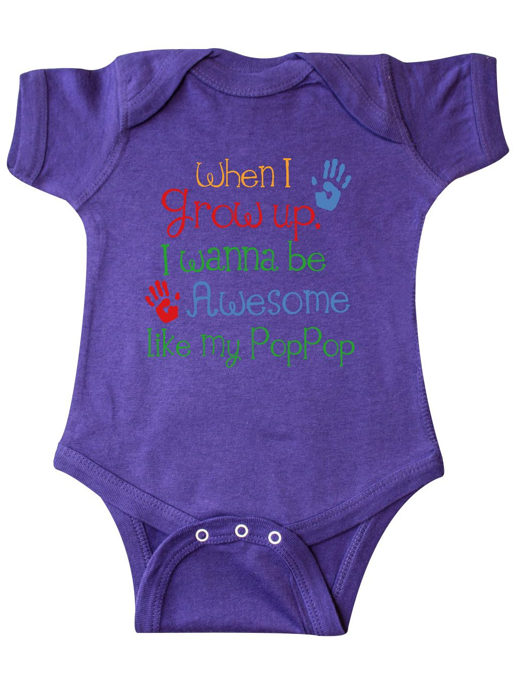Inktastic Loved by Pop Pop Infant Short Sleeve Bodysuit Unisex