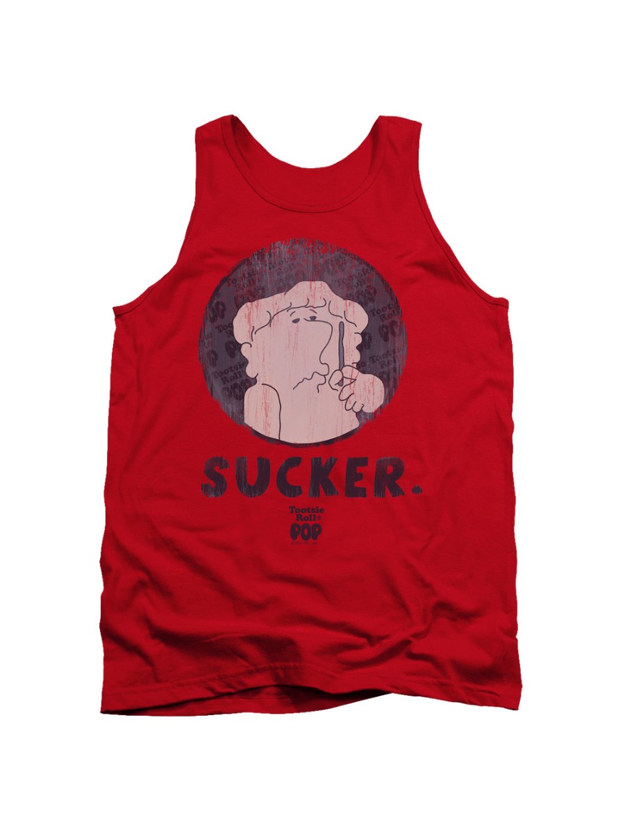 Tootsie Roll Chocolate Candy Tootsie Pop Sucker Adult Tank Top Shirt