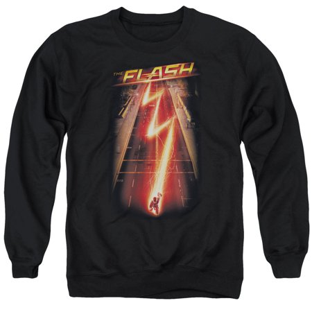 The Flash CW Superhero Series Season One Promo Poster Adult Crewneck Sweatshirt