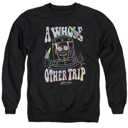 Astro Pop Retro Space Popssdey Astronaut Tye Dye Adult Crewneck Sweatshirt