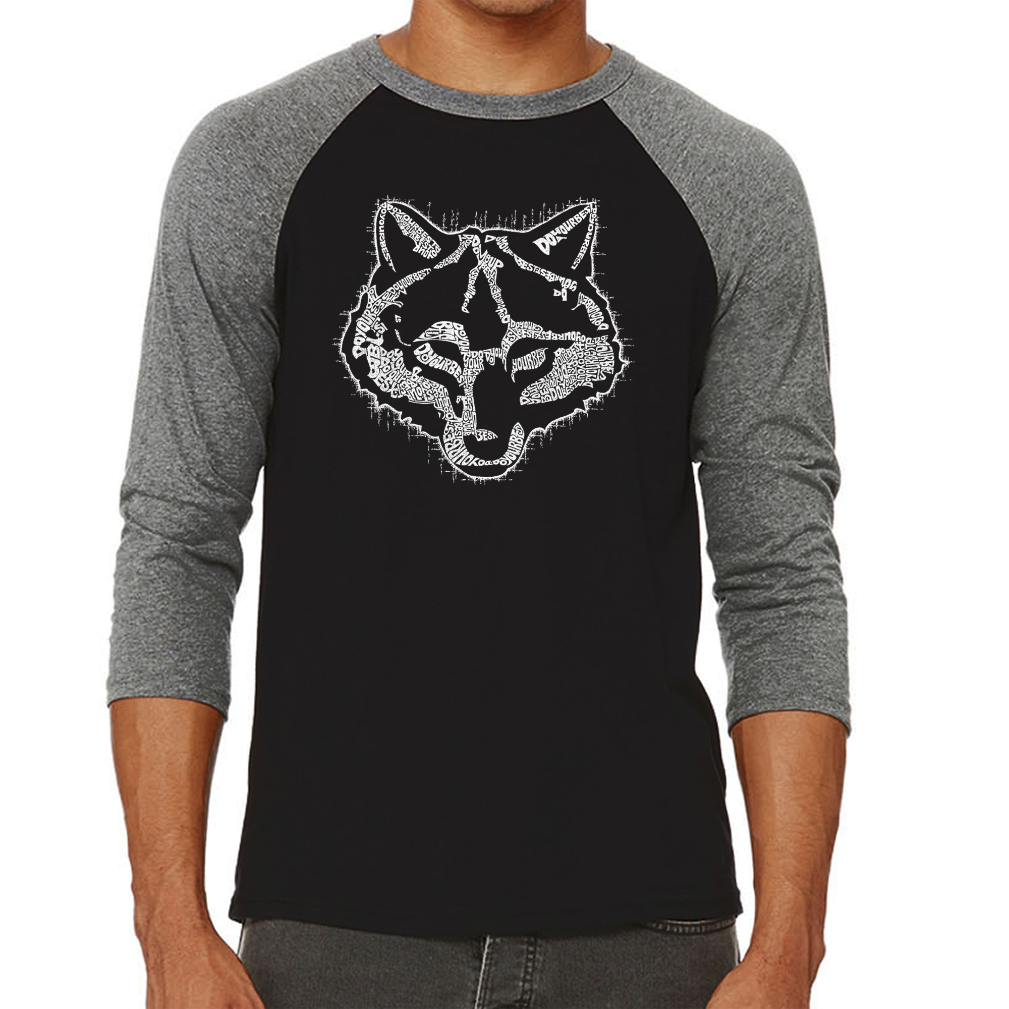 LA Pop Art Men's Raglan Word Art T-Shirt - Cub Scout