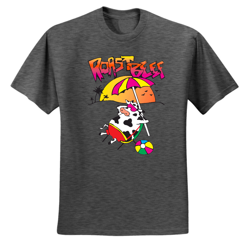 Roast Beef Beach Cow Funny Dustin Costume Idea Stranger Mens Pop Culture Graphic T-Shirt