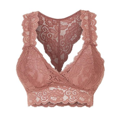 Women Plus Size Vest Crop Wire Free Bra Lingerie Sexy V-Neck Underwear
