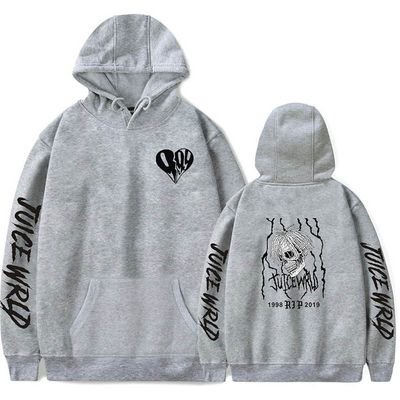 KABOER Juice Wrld Printing Casual Round Neck Hoodie Pullover Men and Women Long Sleeve Sweatshirt