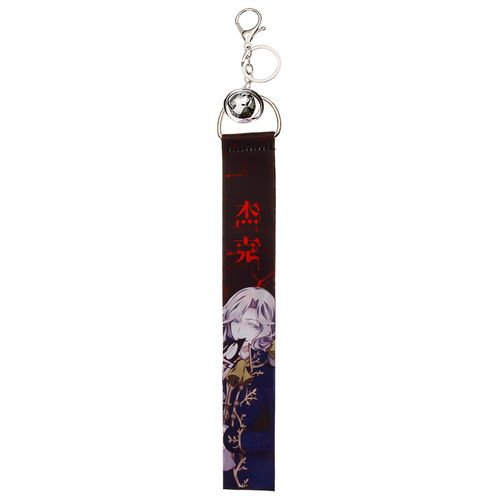 KABOER Cartoon Anime Pattern Ribbon with Bell Key Chain Beautiful Keyrings Bag Pendant Charm Key Holder Korean Backpack Accessories