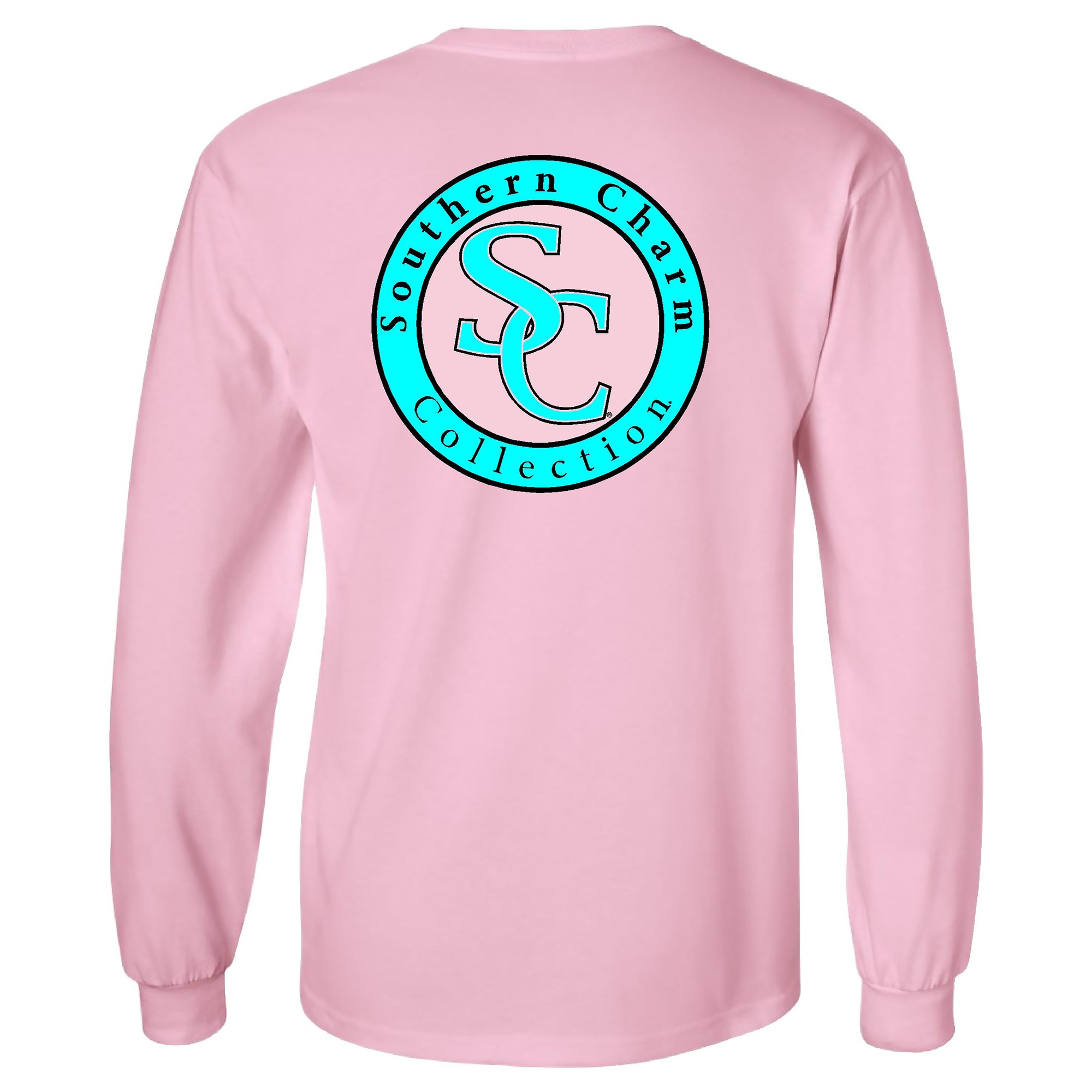 Southern Charm Collection Official Logo on a Long Sleeve Light Pink T Shirt