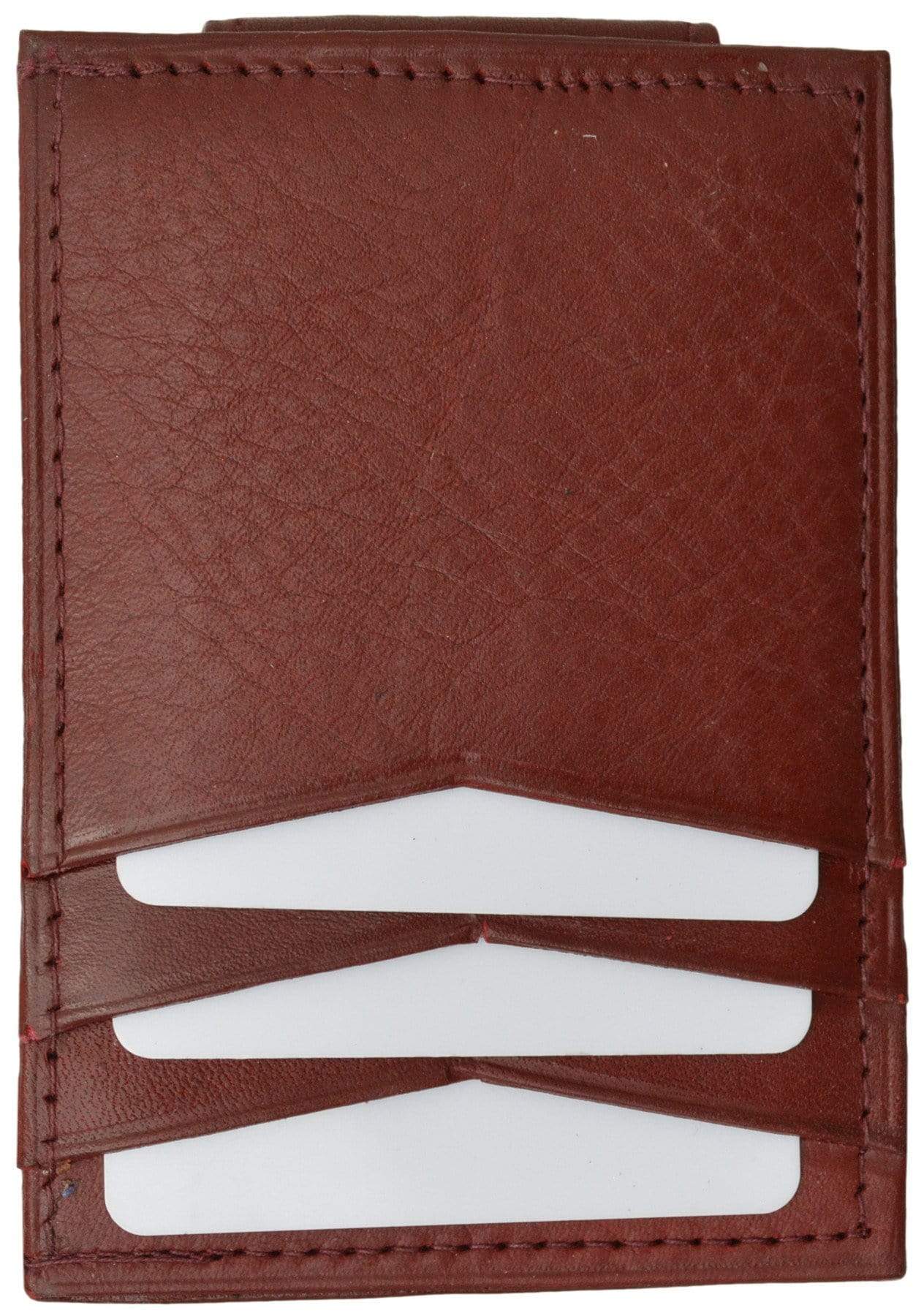 Mens Genuine Leather Money Clip Credit Card Holder Wallet Multiple Colors 1010R (C)