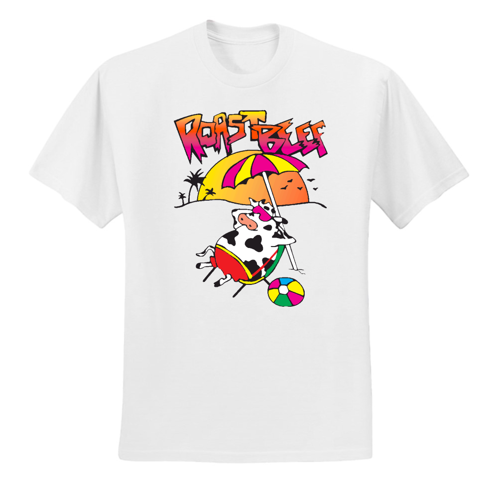 Roast Beef Beach Cow Funny Dustin Costume Idea Stranger Mens Pop Culture Graphic T-Shirt