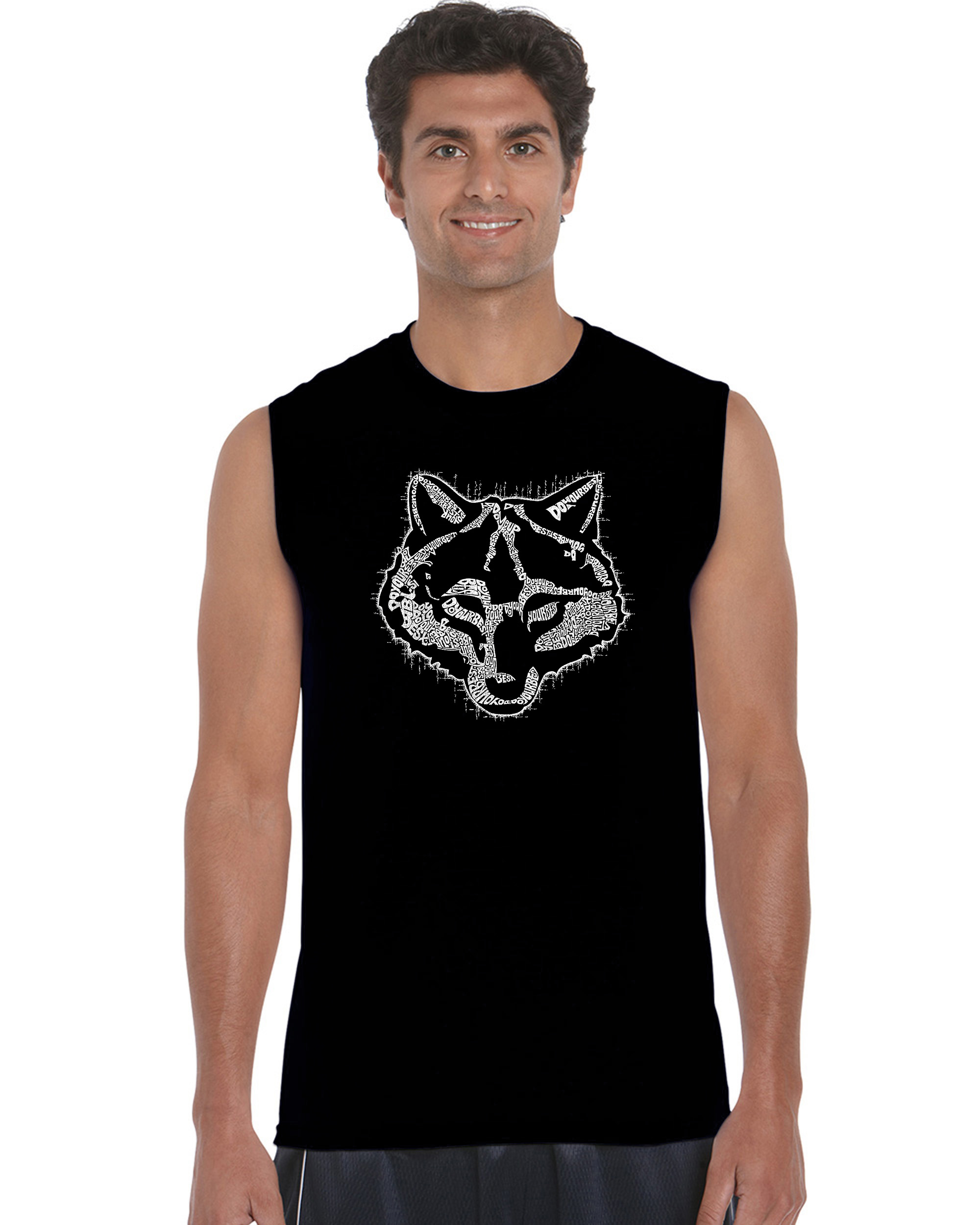 LA Pop Art Men S Word Art Sleeveless T-shirt - Cub Scout