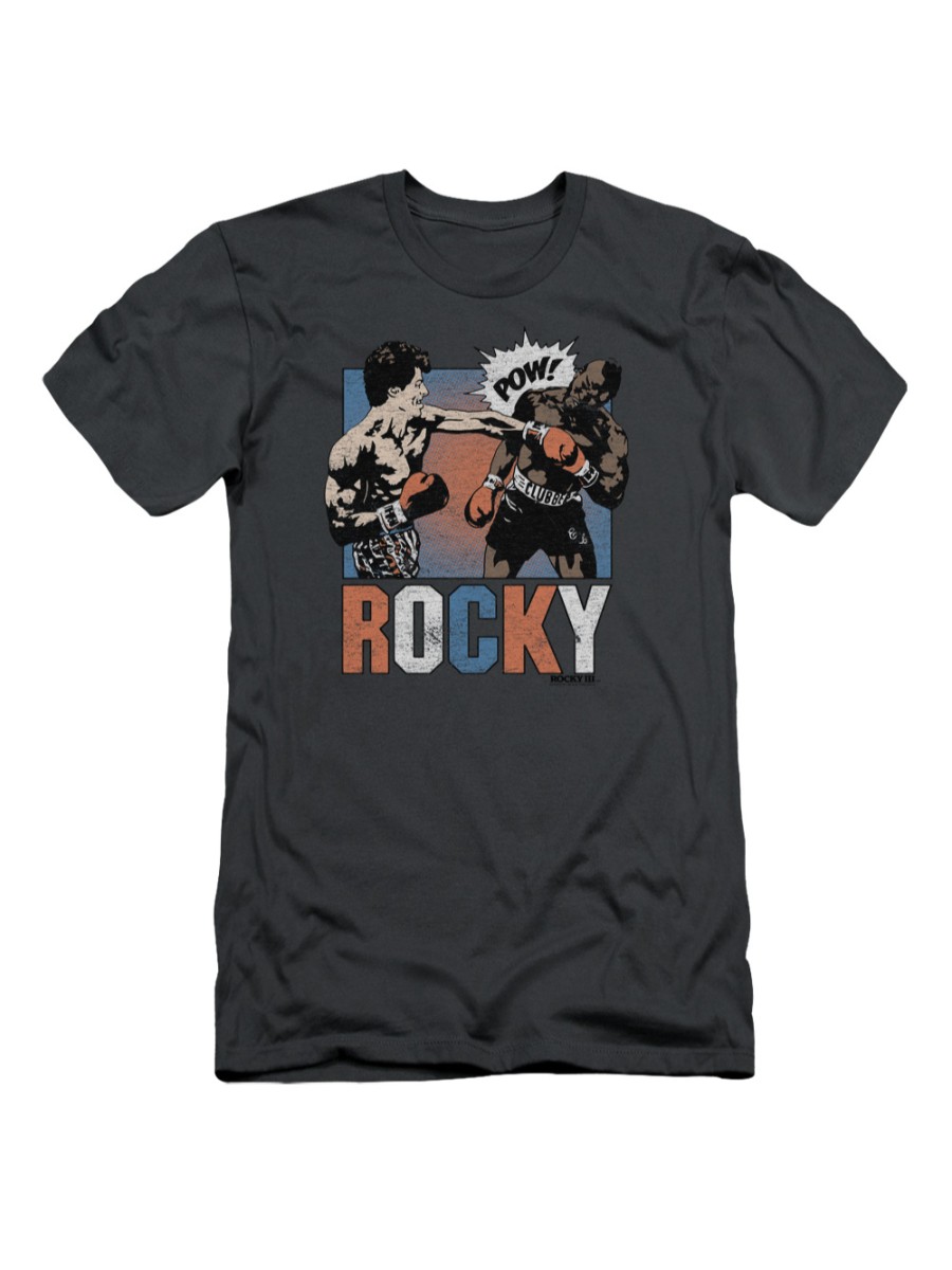 Rocky MGM Classic Film Series Clubber & Rocky Pop Art Pow Adult Slim T-Shirt Tee