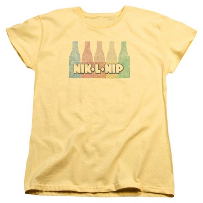 Trevco Dubble Bubble-Vintage - Short Sleeve Womens Tee - Banana, Extra Large