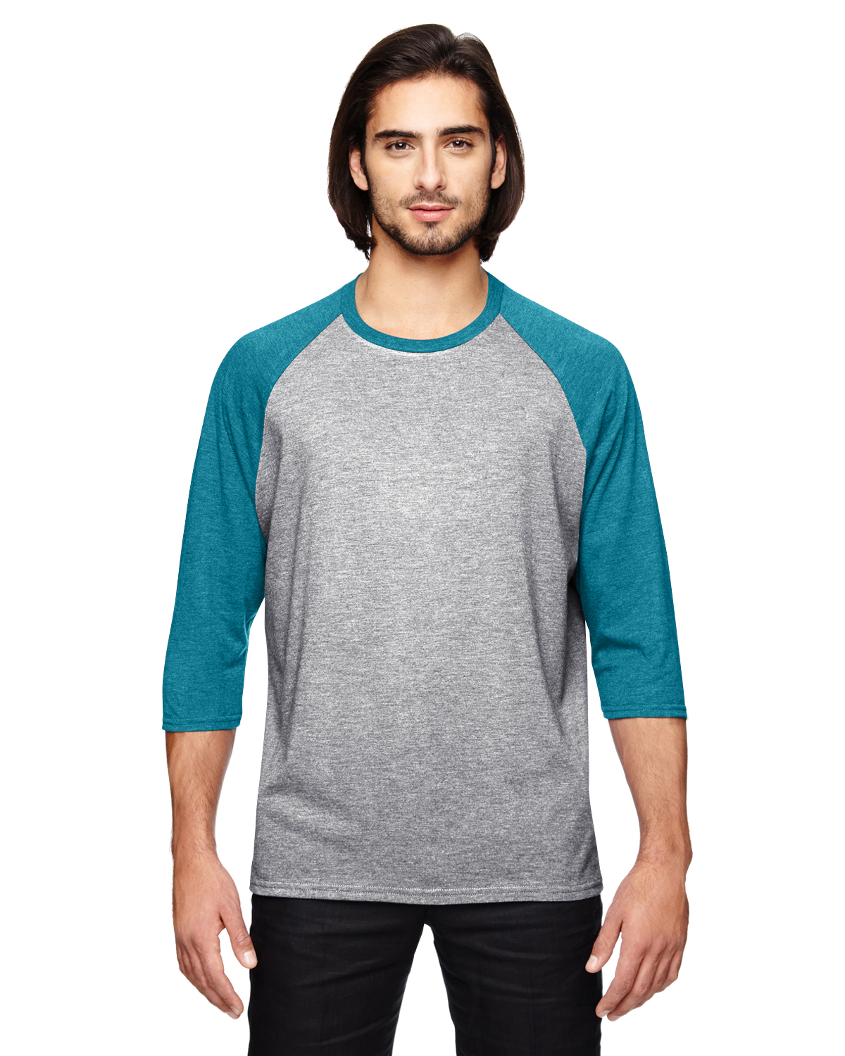 Anvil Adult Triblend 3/4-Sleeve Raglan T-Shirt - 6755