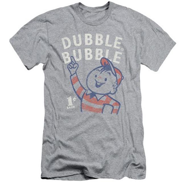 Trevco Dubble Bubble-Pointing - Short Sleeve Adult 30-1 Tee - Heather & Extra Large