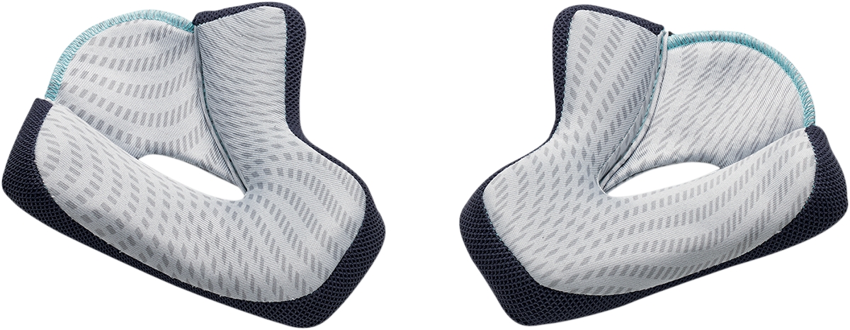 Thor Cheek Pads for Verge Helmets Gray/Cyan Sm (35mm)  0134-1483