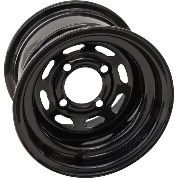 Black 10x7  4/4  3+4 Ocelot D Window Steel Wheel - 847-0701-017