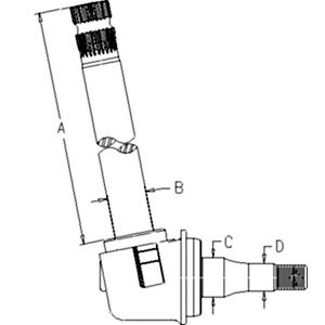 RE73022 Right Hand Left Hand Spindle for John Deere Tractors Model 5105 5205
