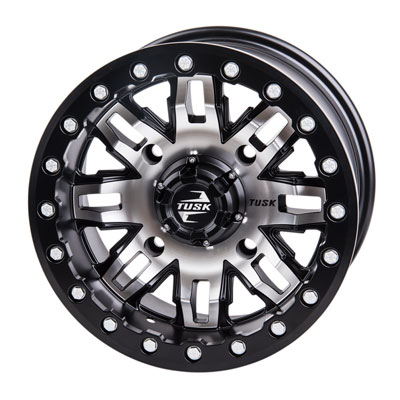 4/137 Teton Beadlock Wheel 14x7 6.0 + 1.0 Machined/Black for Can-Am Maverick Trail 800 DPS 2018-2019