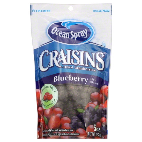 Ocean Spray, Craisins, Sweetened Dried Cranberries with Real Blueberry Juice