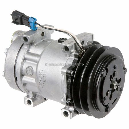 AC Compressor & 132mm Double V Belt a/C Clutch Replaces Sanden SD7H15 4778 4715 4890 12v - BuyAutoParts