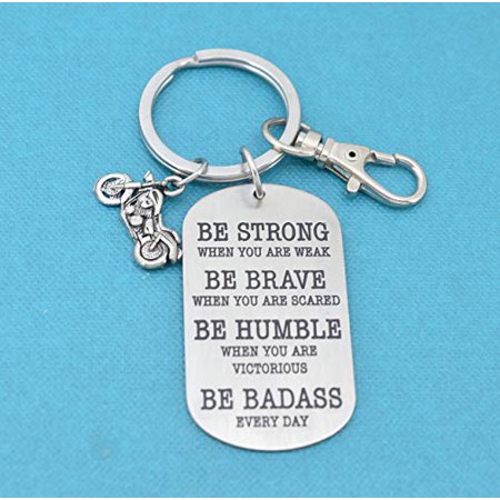 Motorcycle Keychain. Motorcycle Gifts. Motorcycle Gift. Be Badass Every Day. Motorcycle Charm. Key Chains