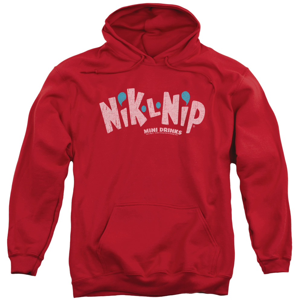 Dubble Bubble NikLNip Nostalgic Candy Distressed Logo Adult Pull-Over Hoodie Tee