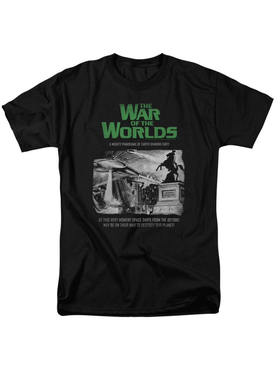 War of the Worlds 1953 Sci-Fi Thriller Movie Space Ship Attack Adult T-Shirt
