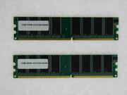 2GB (2*1GB) PC 2100 266MHz DDR Non ECC 184 Pin DIMM 64X8 CL2.5 MEMORY for ASUS P5S800-VM PC-DL DELUXE PR-DLS/1010R AB-P2101 TUA266