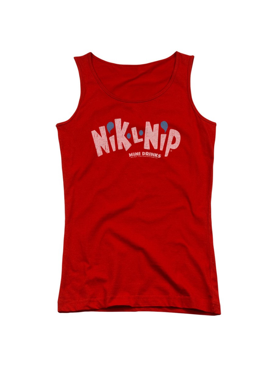 Dubble Bubble NikLNip Nostalgic Candy Distressed Logo Juniors Tank Top Shirt
