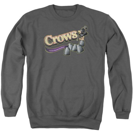 Tootsie Roll Chocolate Candy Crows Black Licorice Gumdrops Adult Crew Sweatshirt