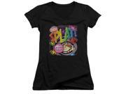 Dubble Bubble Splat Gum Juniors V-Neck Shirt