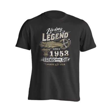 Living Legend 64th Birthday Gift Shirt for Those Born in 1953 Medium - Black