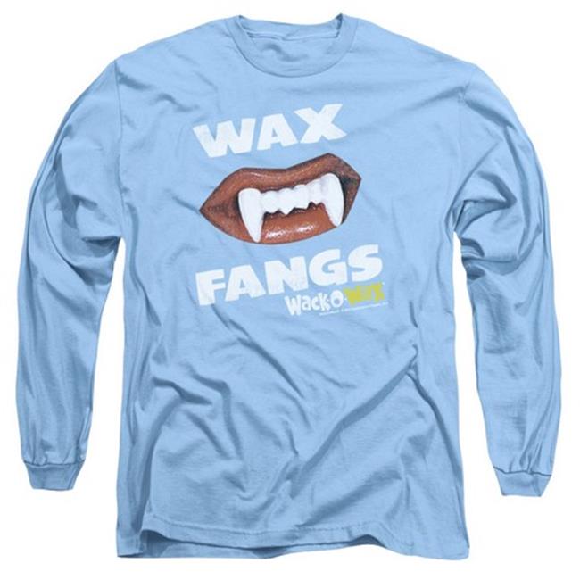 Trevco Dubble Bubble-Wax Fangs - Long Sleeve Adult 18-1 Tee - Carolina Blue  Medium