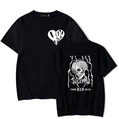 KABOER Hot Juice Wrld Double-sided Printed T Shirt Short Sleeve T-Shirts Authentic Clothes Tops