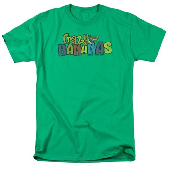 Trevco Dubble Bubble-Crazy Bananas - Short Sleeve Adult 18-1 Tee - Kelly Green  2X