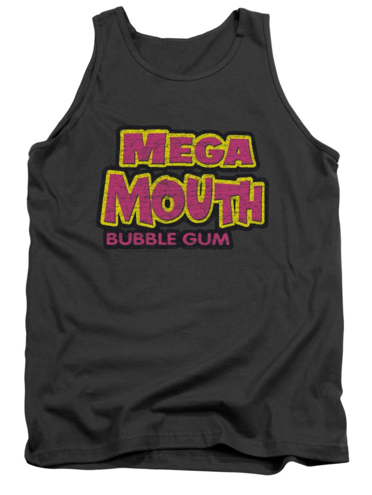 Dubble Bubble Nostalgic Candy Mega Mouth Adult Tank Top Shirt