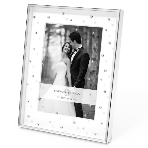 Swing Design Celia Silver Plate 5x7-Picture Frame