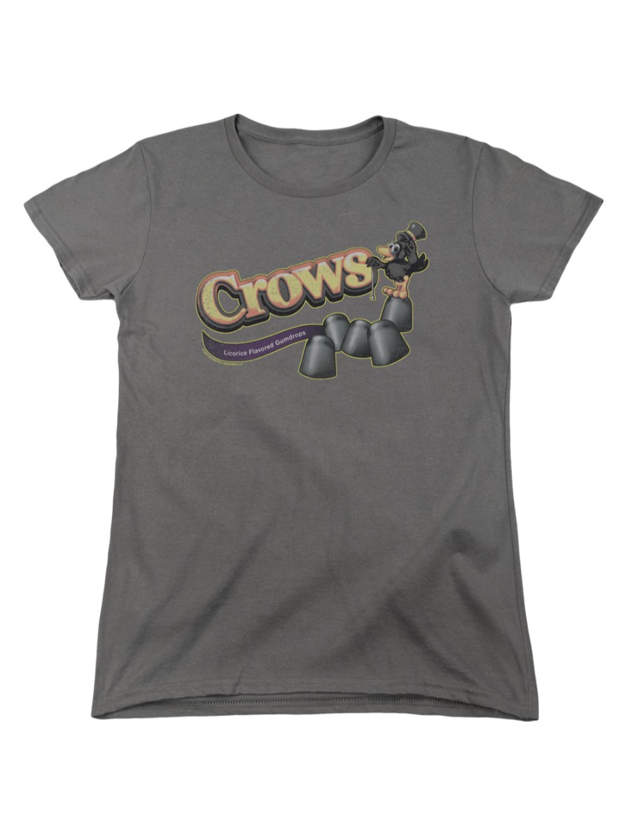 Tootsie Roll Chocolate Candy Crows Black Licorice Gumdrops Women S T-Shirt Tee