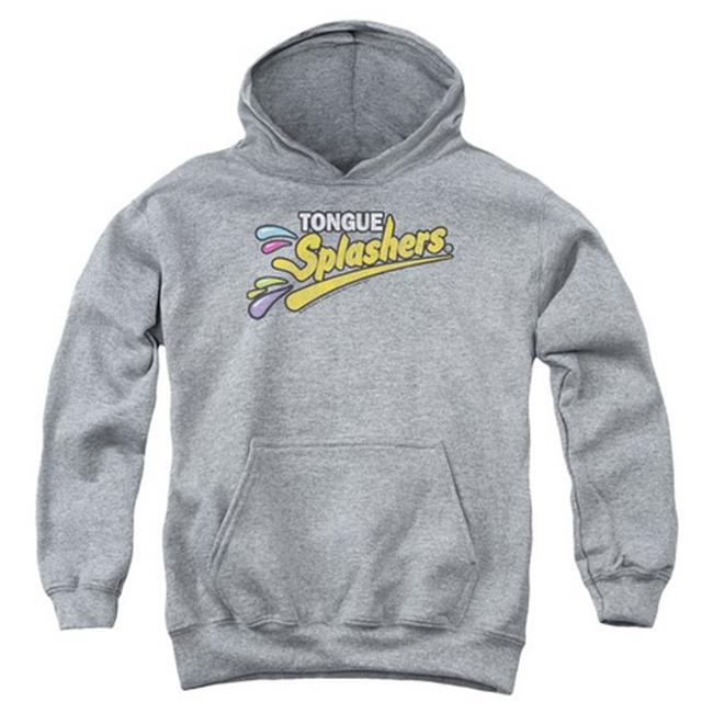 Trevco Dubble Bubble-Tongue Splashers Logo - Youth Pull-Over Hoodie - Athletic Heather & Small